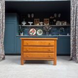 Vintage chest of drawers in solid elm