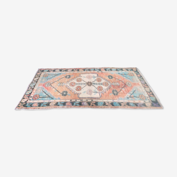 Turkish oushak rug 164x77 cm vintage carpet