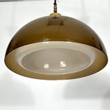 Mid-century modern pair of plexiglass chandelier by Candle