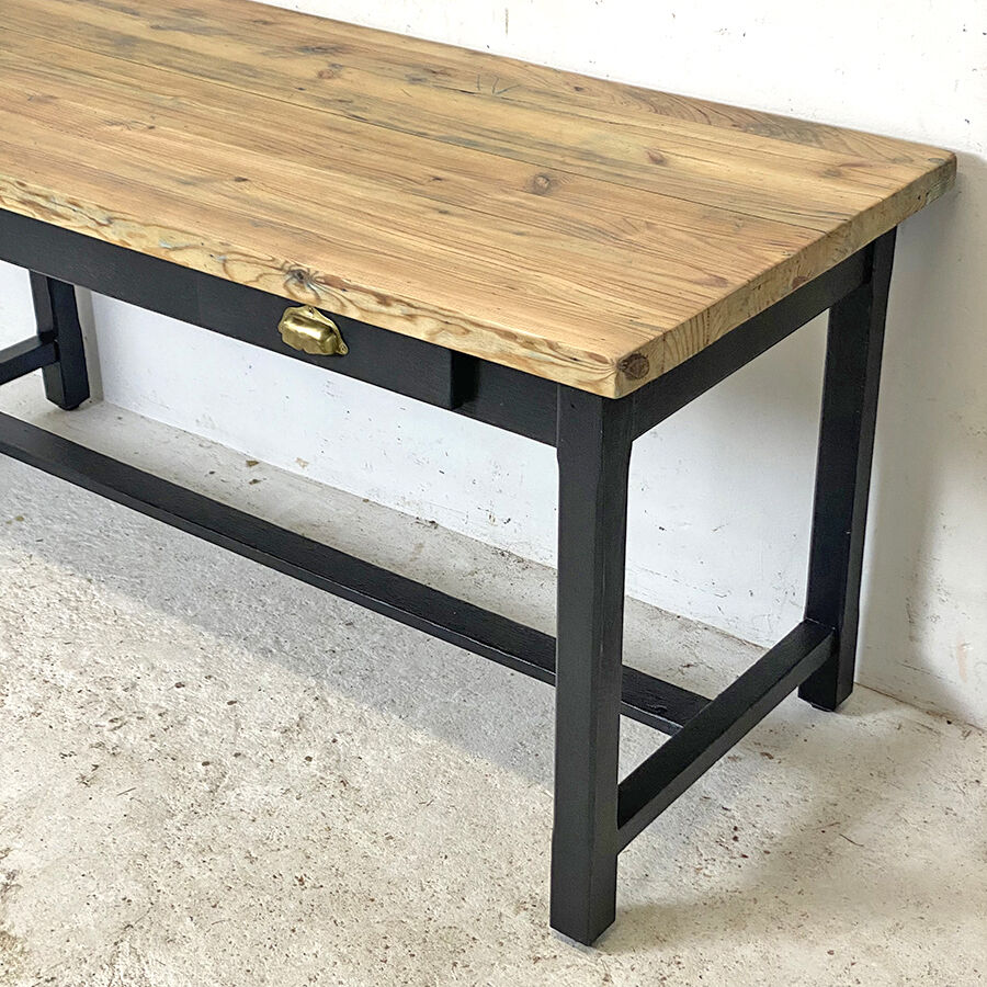 Table de ferme en Sapin vintage 50's