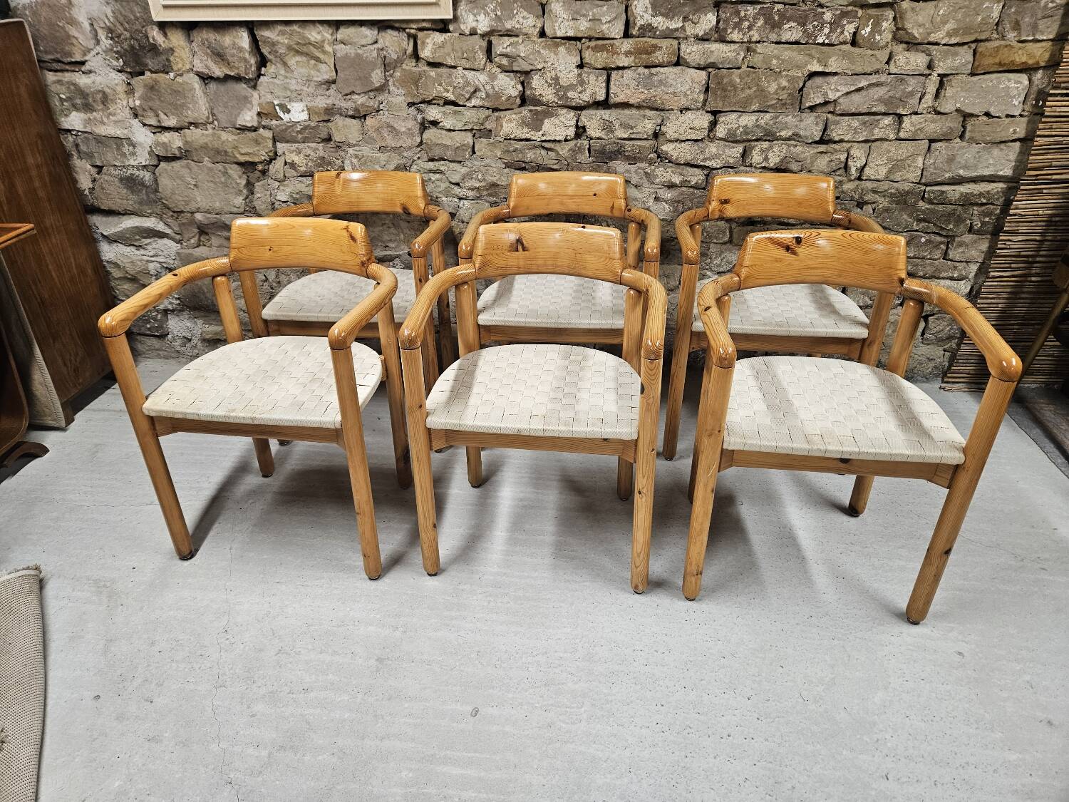 Lot of 6 Rainer Daumiller armchairs
