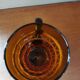 Vintage glass and wicker orangeade set
