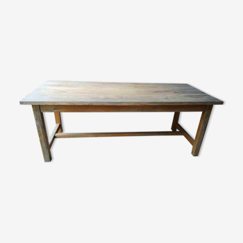 Table campagnarde vintage en pin