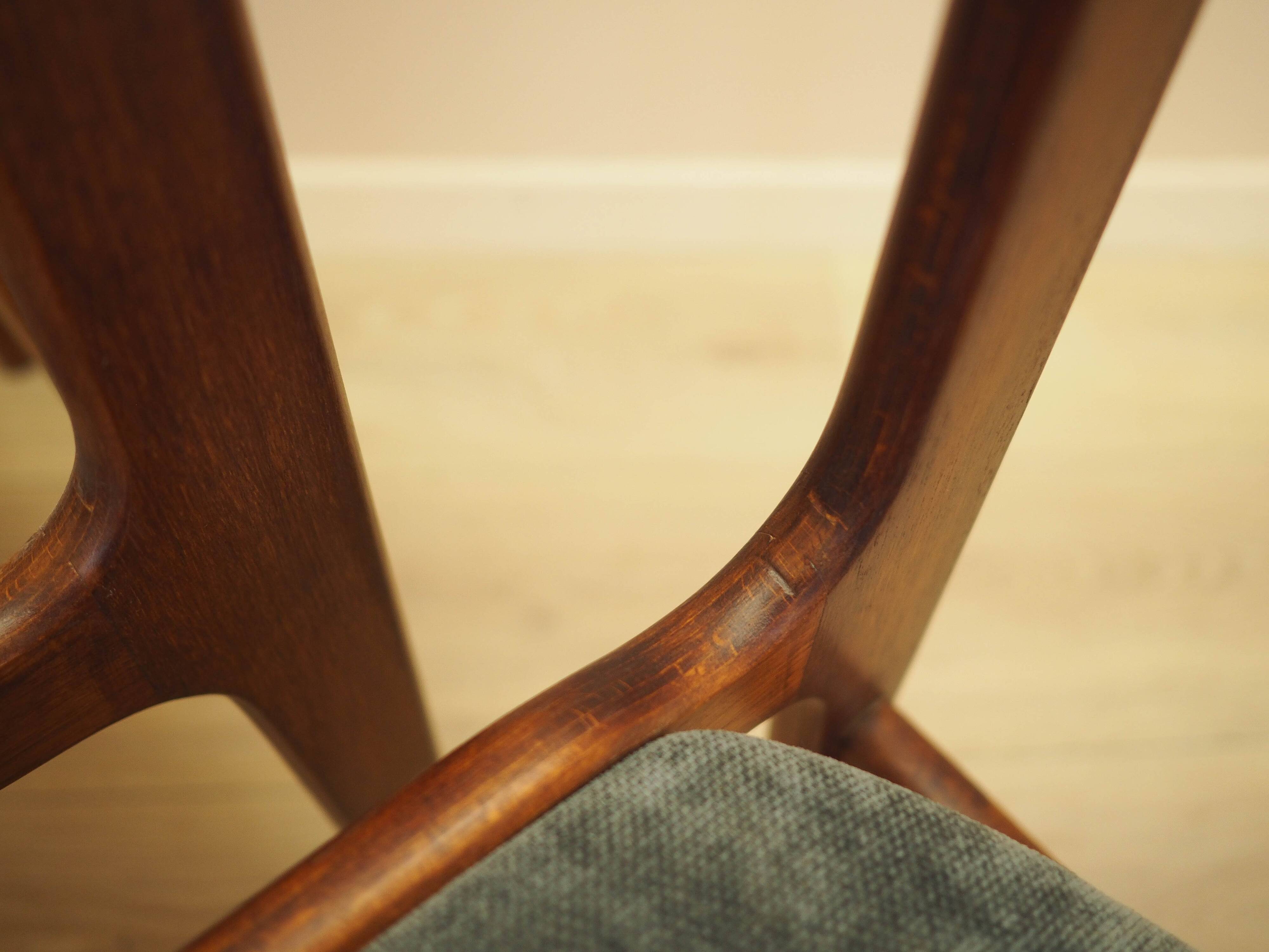 Set of four teak chairs, Danish design, 1970s, made in Denmark