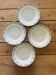 4 assiettes plates terre de fer