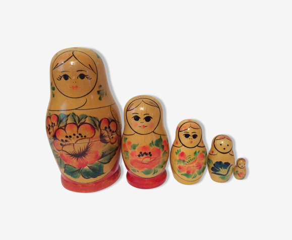 Vintage ancient Russian Matriochka dolls | Selency