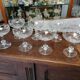 Coupes à champagne cristal verre ancien