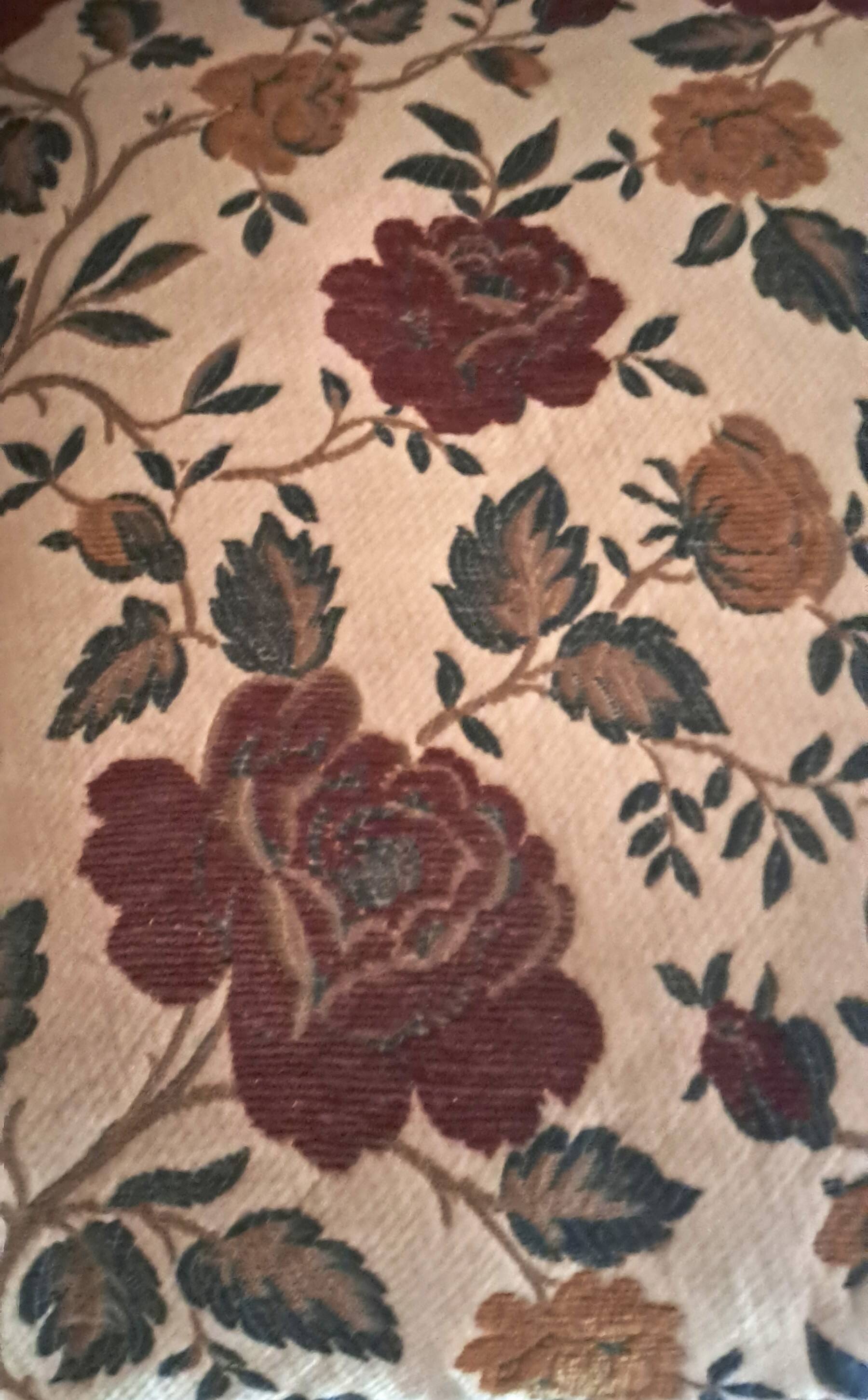 Fabric and wood armchair, comfort, relax, 1950s