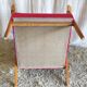 Scandinavian style armchair in wood and fabrics - 1960s
