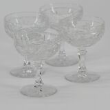 Set of 4 glass glasses