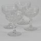 Set of 4 glass glasses