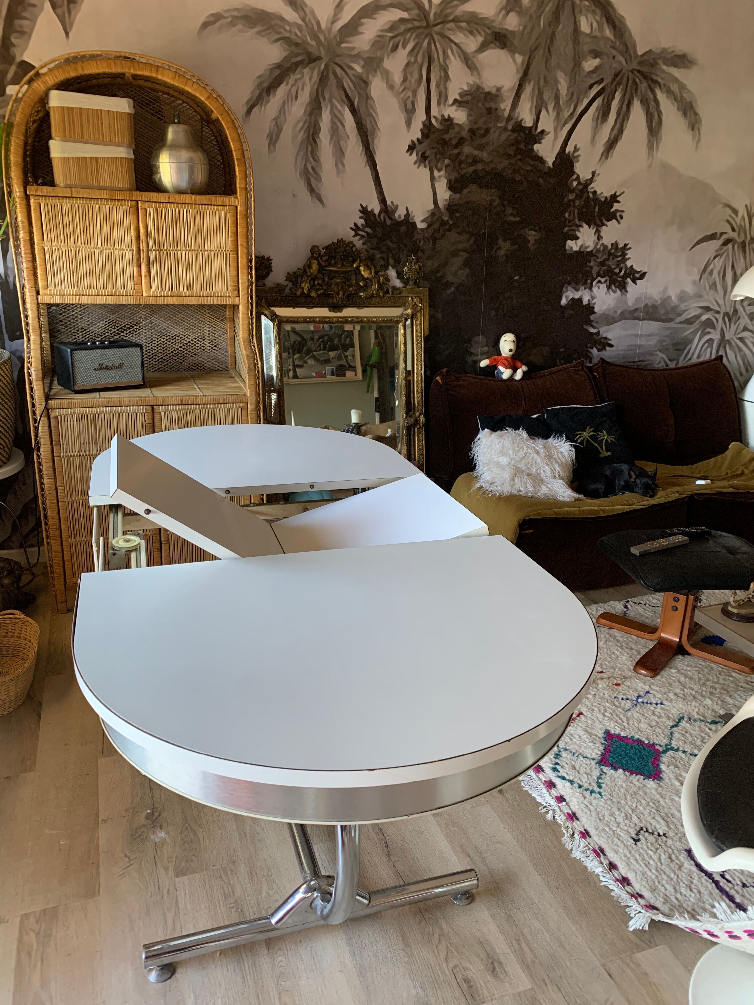 Formica table and chrome