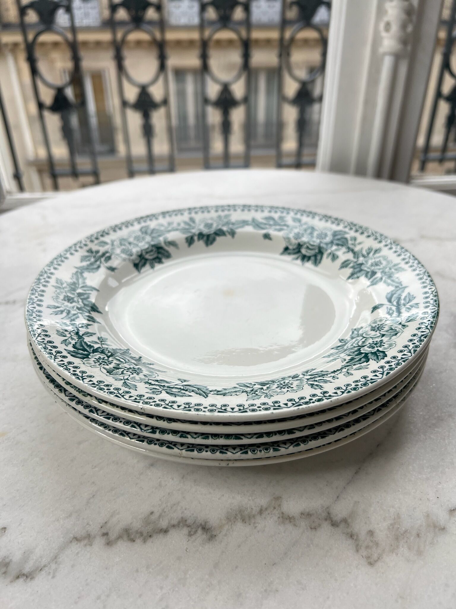Lot de 5 assiettes Terre de fer