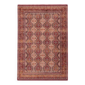 Antique red oriental-style wool rug