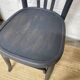Chaise bistrot noir mat patinée