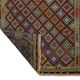 Grand Turkish Vintage Geometric Kilim Multicoloured 305 x 156 cm