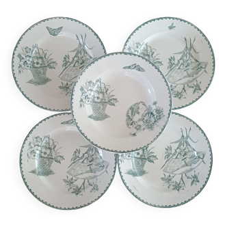 5 Saint Amand Cartels plates