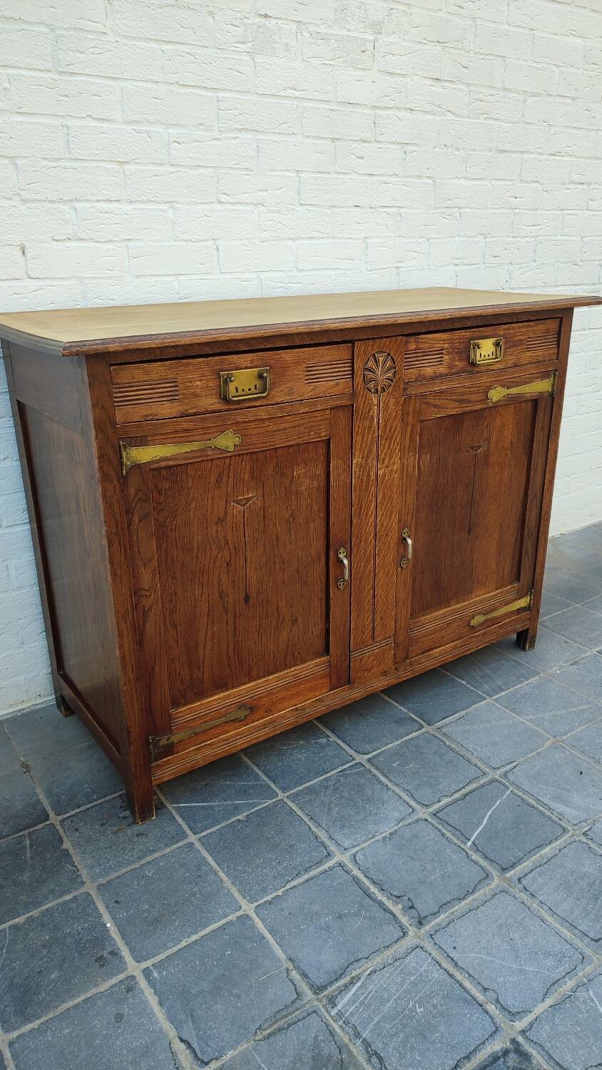 Solid oak sideboard