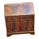 English solid wood donkey back writing desk, 20th century