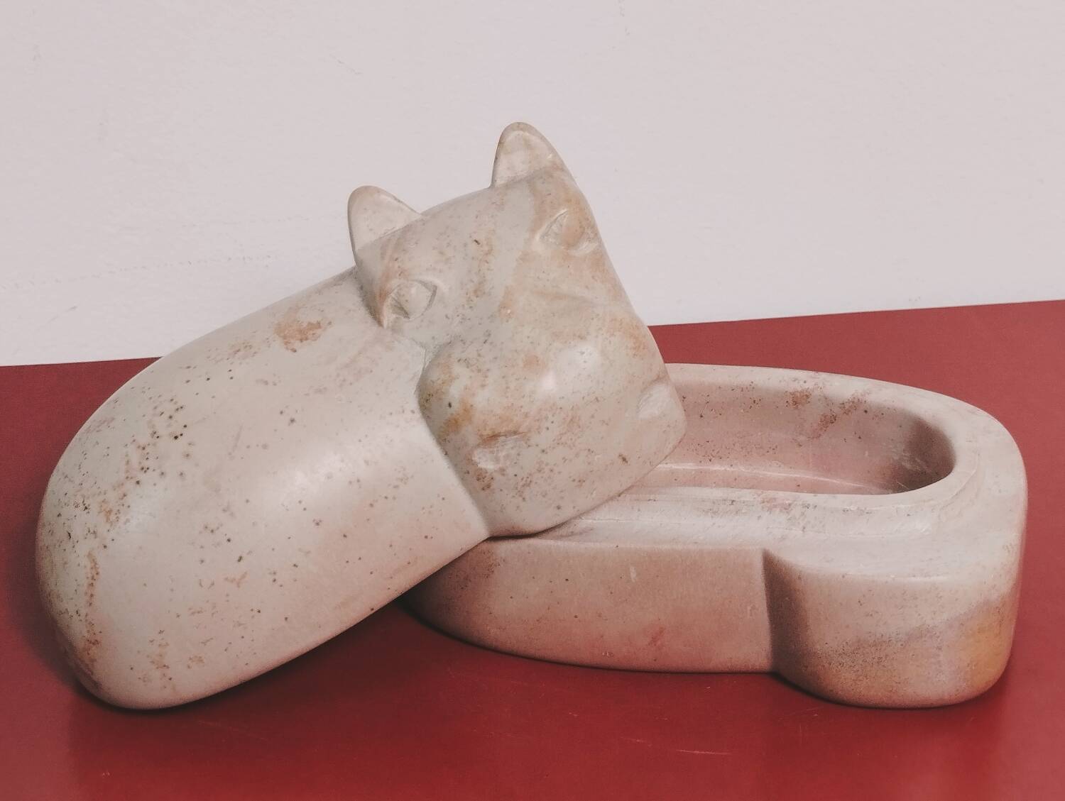 Boite hippopotame en stéatite