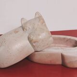 Soapstone hippopotamus box