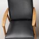 Fauteuil simili cuir vintage fabrication allemande