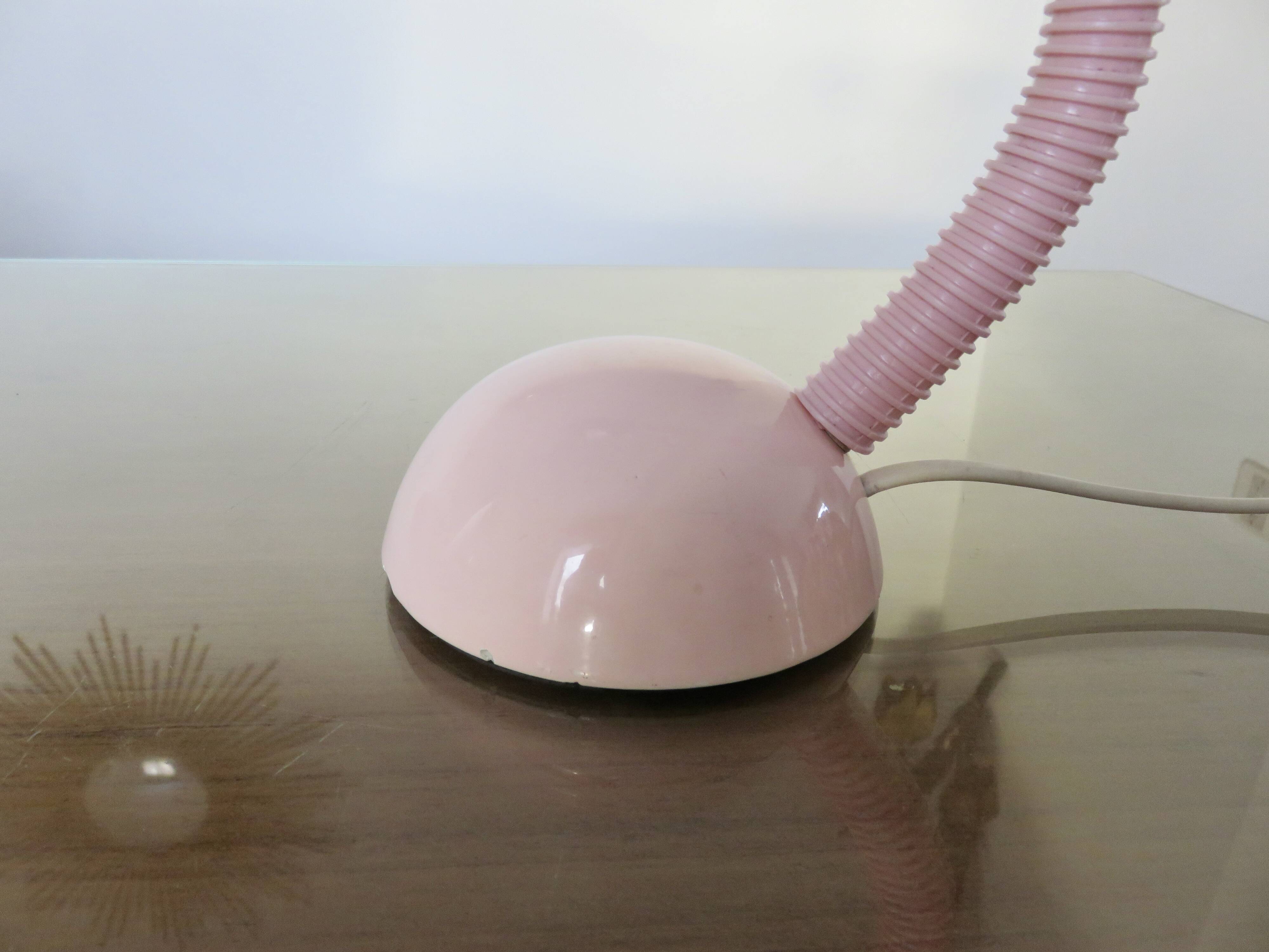 Pink ceramic “airplane” lamp from the 80s