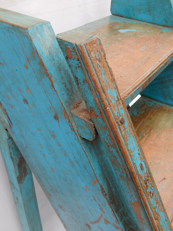 Blue stepladder