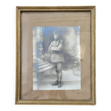 Cadre photo en bois doré