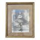 Golden wooden photo frame