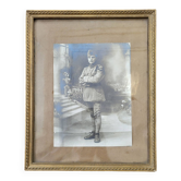 Golden wooden photo frame