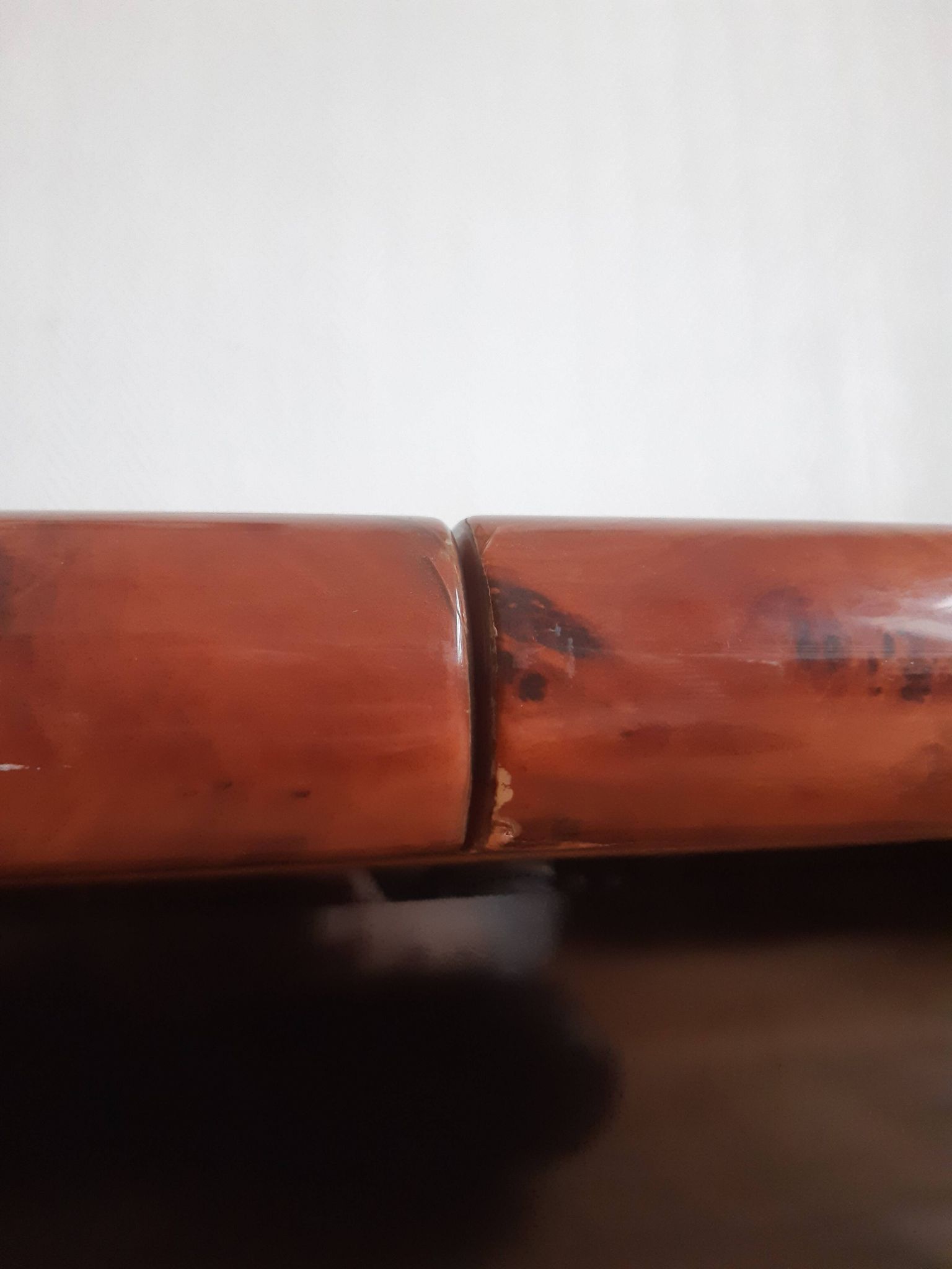 1970s Elm Burl Bar Coffee Table