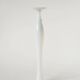 Twisted foot opaline vase, white, 1970