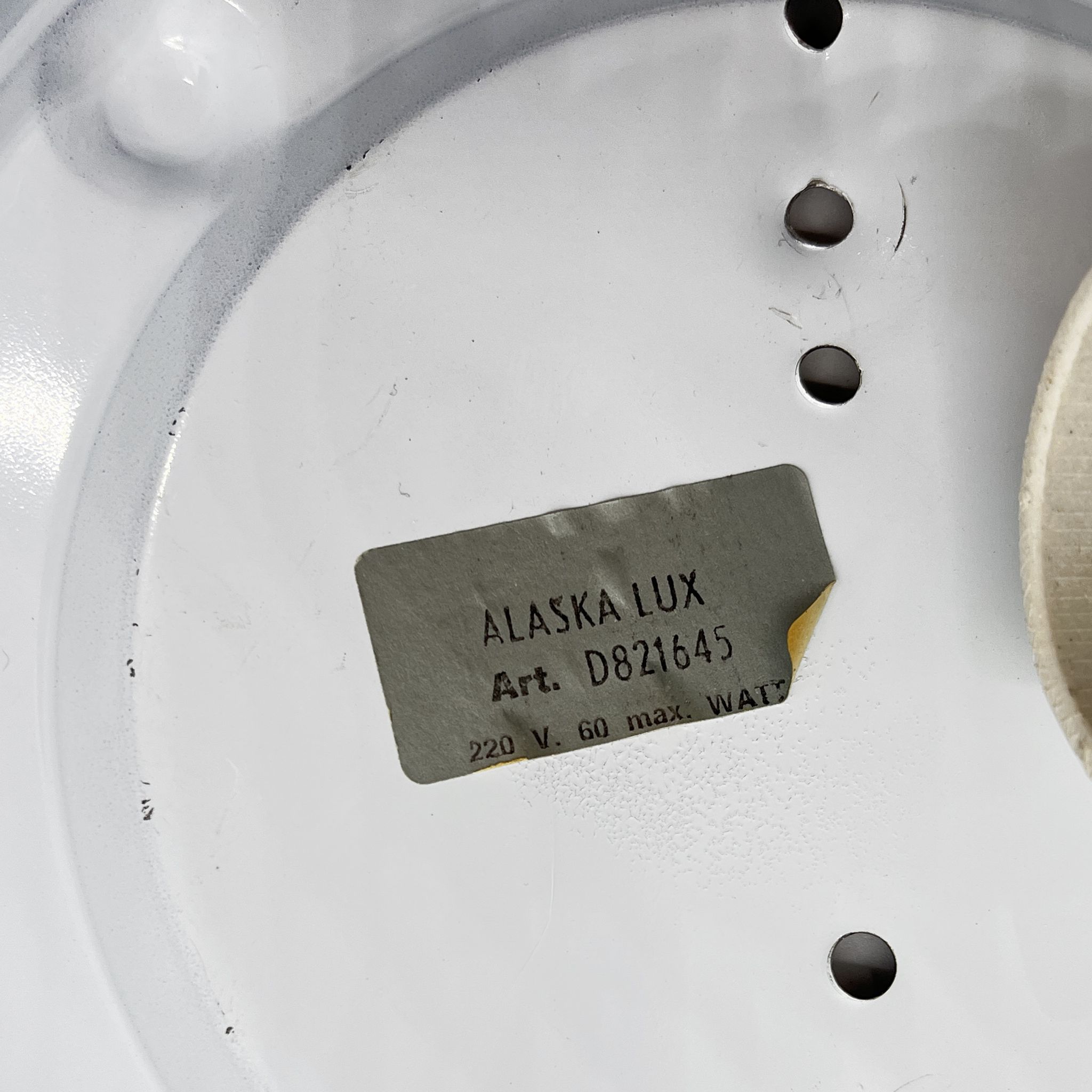 Plafonnier moderniste, Alaska Lux sconce, Allemagne, années 1970