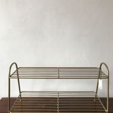 Gold metal shelf