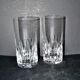 Saint-louis set of 2 juice or whisky long drink glasses avignon in cut crystal for bar