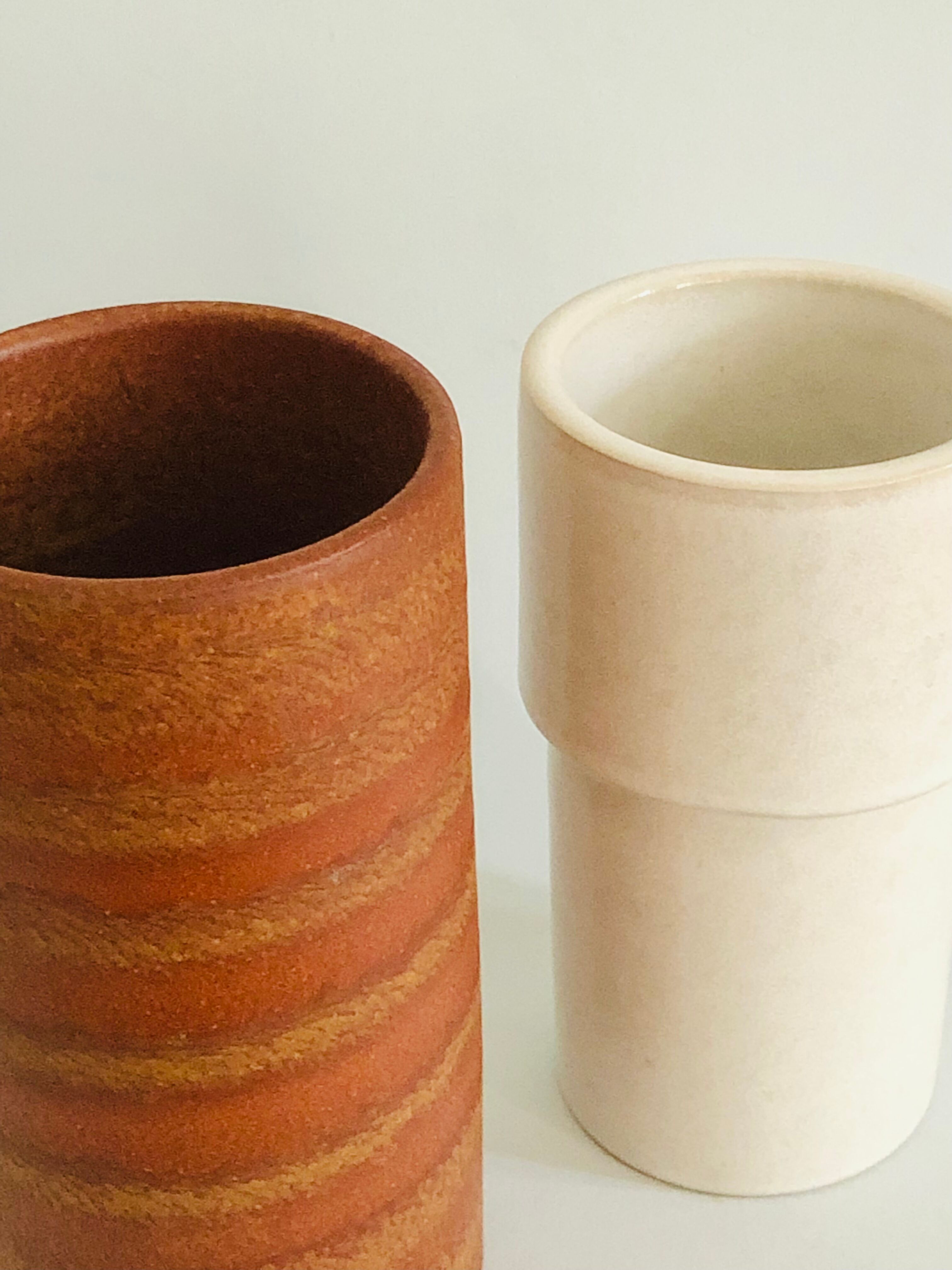 Vintage Dutch vase duo