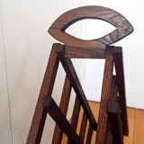 Old bottle holder / bottle rack Vintage Solid wood Unique piece