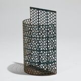 Perforated metal basket, hunchbacked jeans, 1940s