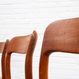 Niels Möller Model 75 Paper Cord Dining Chairs