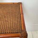 Rattan side table