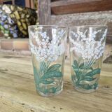 10 verres muguet, années 40-50