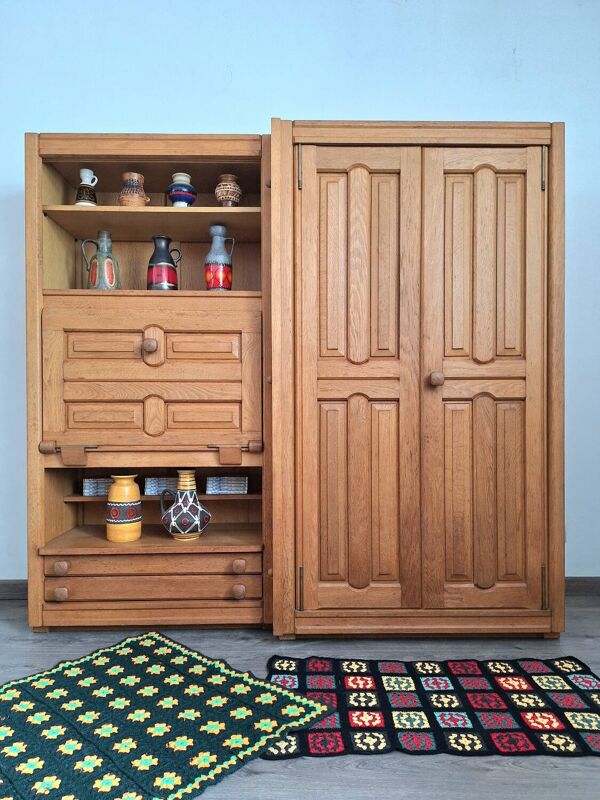 Armoire secrétaire Guillerme et Chambron, enfilade bar, bibliothèque bureau