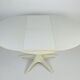 Vintage Dining Table Round Extandable 70s Space Age