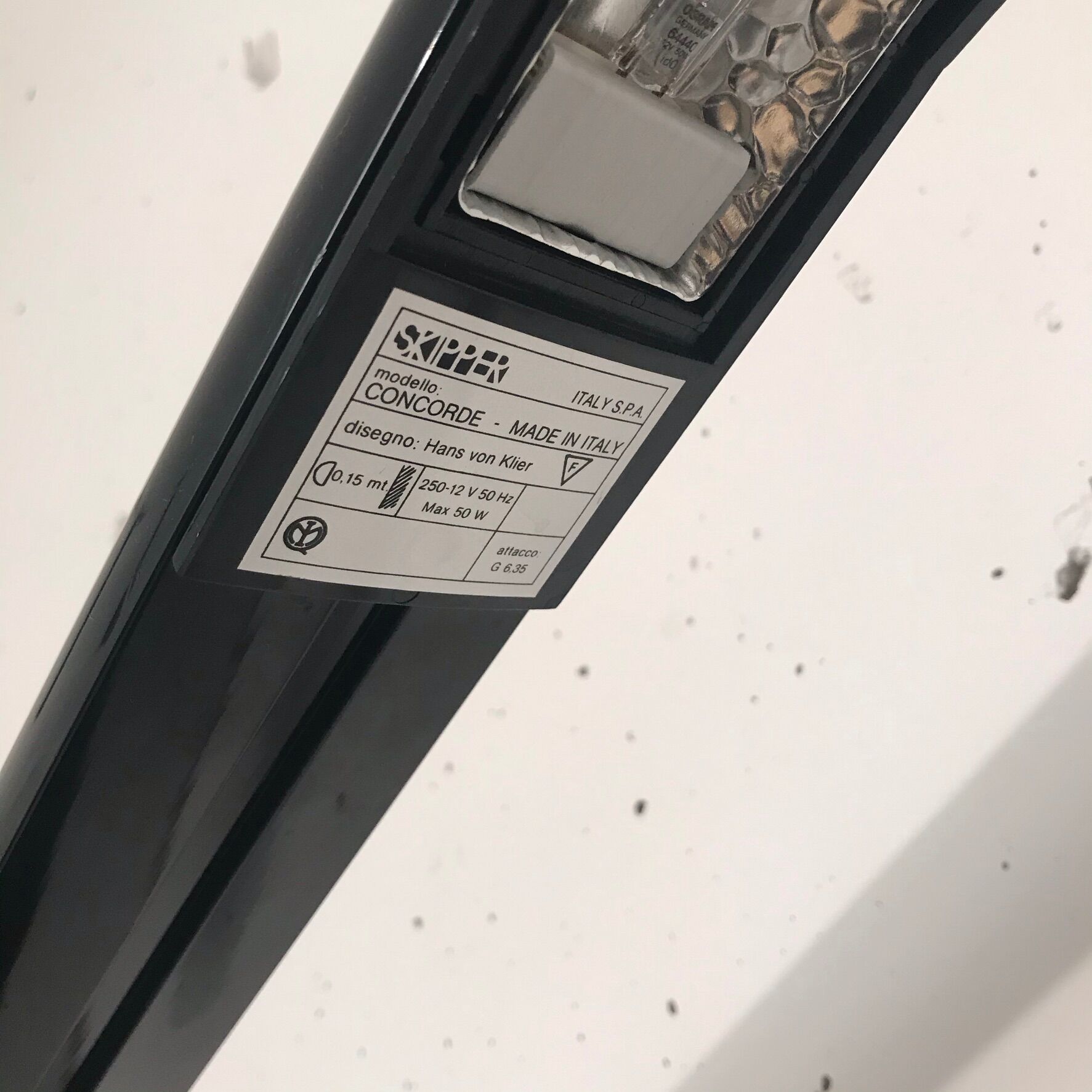 Pair of Concorde Lamps, Hans Von Klier, Skipper 1980