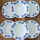 6 assiettes creuses Boch feuilles de chêne
