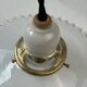 Antique 25.5 cm vintage opal lace pendant light