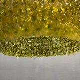 Olive Green Murano Glass Flower Light Pendants Set of 2