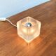 Vintage German glass cube table lamp TA 14 by Peill & Putzler, 1970s.