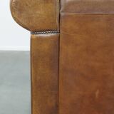 Luxurious 2.5 seater sheepskin leather sofa of top quality